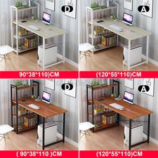 Computer Desk With Bookshelf Table Laptop Display Study Writing Home Office 