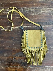Montana West Genuine Leather Western Crossbody Fringe Cowgirl Purse SUPER CUTE - Picture 1 of 10