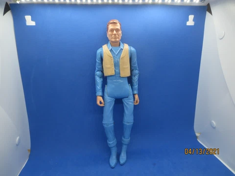 Vintage Louis Marx Quick Draw Johnny West Working Blue 11.5" Tall Cover