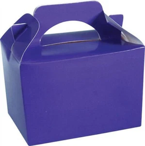 20 Purple Party Boxes - Food Loot Lunch Cardboard Gift Wedding/Kids - Picture 1 of 1