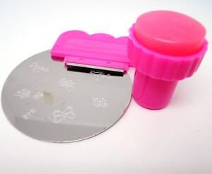 Stamping Nail Art set Kit Stamper Scraper And Plate With 9 Different Designs 