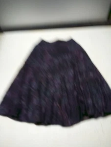 Koret Vintage Skirt Women's Size 12 Purple Paisley Retro A- Line Long - Picture 1 of 5