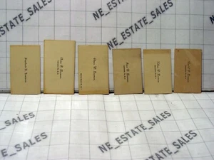 6x alte R6 LANCASTER Pennsylvania LEAMAN Family Visitenkarten Anna Elmer Jean  - Bild 1 von 4