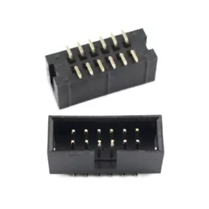 5Pcs 2.54mm Pitch 2x6 12 Pin SMT IDC Cable Connector Male Shrouded Box Header - Picture 1 of 6