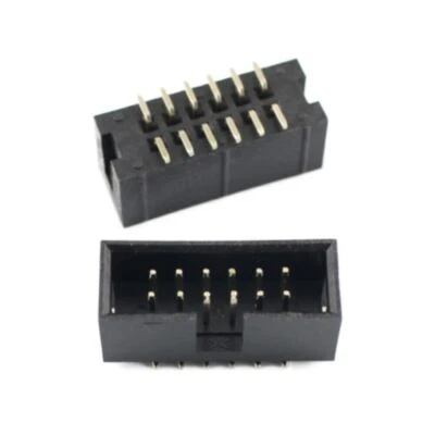 5Pcs 2.54mm Pitch 2x6 12 Pin SMT IDC Cable Connector Male Shrouded Box Header - Image 1 of 4