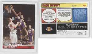 2005-06 Topps Bazooka Kobe Bryant #78 HOF