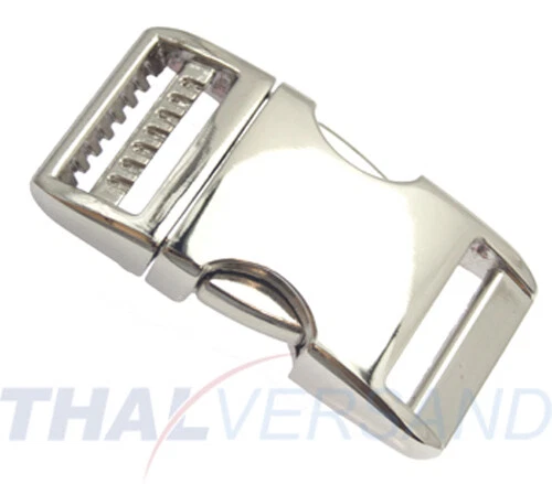 THAL PARTS® Metall Steckschnalle Steckschließer 20mm Aluminium Alu 4002 Steckschnallen