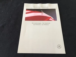 1991 1992 Mercedes Benz Color Chart 300SL SL 500 300CE 400 500 SEL E Brochure - Picture 1 of 3