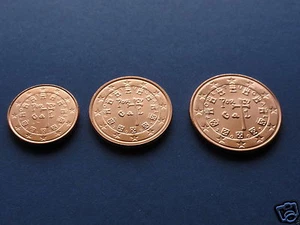 manueduc    PORTUGAL  2012  Las 3   Unicas  Monedas Emitidas sueltas  NUEVAS - Imagen 1 de 1