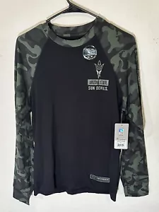 Men’s Small Arizona State Sun Devils OHT Military Camo Long Sleeve T-Shirt NWT - Picture 1 of 8