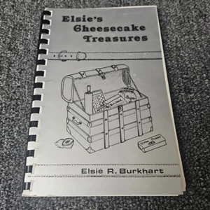 Elsie's Cheesecake Treasures Burkhart 1982 Ring Bound Rare Vintage SIGNED - Picture 1 of 6