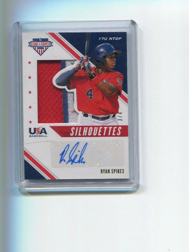 2020 Stars and Stripes 17U Team Silhouettes Ryan Spikes Auto Patch 3/4 - Image 1 of 1
