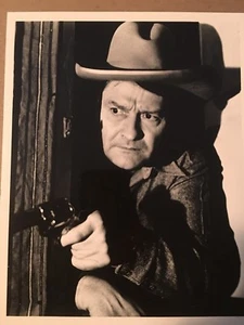 Foto vintage de 8x10 en blanco y negro de actor del salvaje oeste o gángster - Imagen 1 de 1