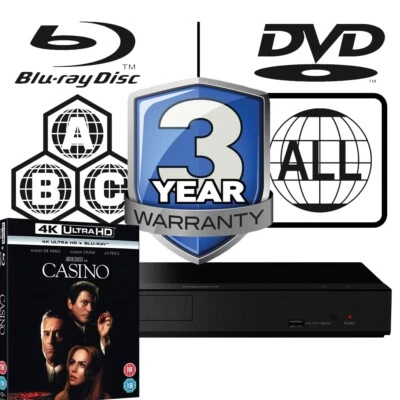 Panasonic Blu-ray Player DP-UB150 All Zone Code Free MultiRegion 4K & Casino UHD - Bild 1 von 4