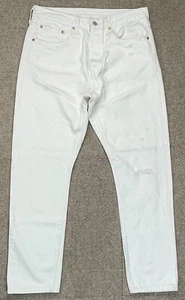 Levi's 501xx Big E Skinny Distressed Button Fly Jeans Size 31x28 (Actual 32x28) - Picture 1 of 12