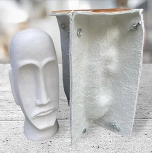 Latex Fibreglass Easter Island Head Maori Statue Mould Mold - Picture 1 of 4