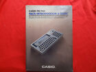 Casio Pb-700 Facil Introduccion A Basic [Manual Only / Solo Libro] Spanish