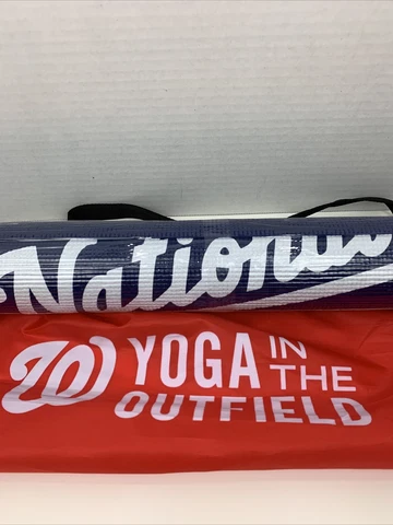 Washington Nationals Yoga In The Outfield Yoga Mat With Carrying Bag New Sealed Cover