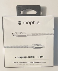 Mophie USB-C Cable With Connector Charging Cable 1.8m/6ft White - Picture 1 of 3
