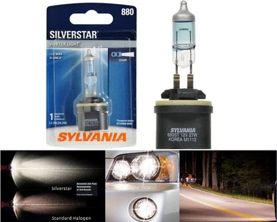 Sylvania Silverstar 880 H27 27W One Bulb Fog Light Replacement Upgrade Lamp OE - Image 1 of 4