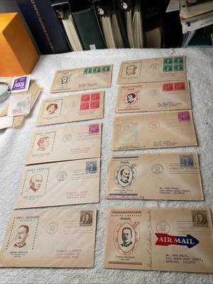 U.S.1940-AMERICAN ARTISTS -TEN (10)-FDC'S-LOT OF 2 COMPL.SETS,SOME SIGNED-#2 - Image 1 of 4