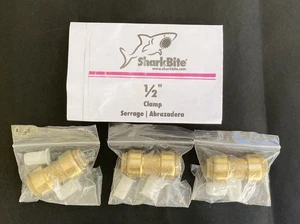 3 Shark Bite Sanitär 1/2" Klemme gerade Kupplung, neu, Teil #UC953A - Bild 1 von 5