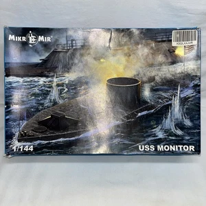 Mikro Mir 144-028 Guerra Civil acorazado buque de guerra USS Monitor 1/144 Caja abierta - Imagen 1 de 10