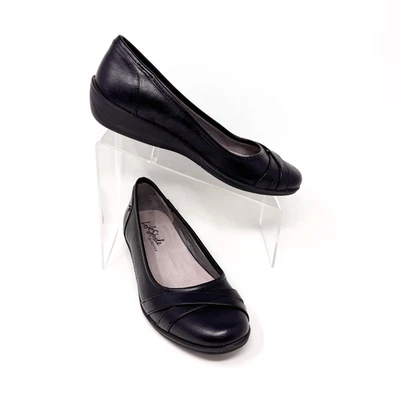 Zapatos de salón Life Stride Velocity 2.0 para mujer de cuero vegano negro sin cordones, talla 10 Foto 1 de 4