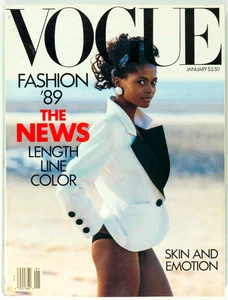 KAREN ALEXANDER Cindy Crawford KARA YOUNG Vogue January 1989 Linda Evangelista - Picture 1 of 1