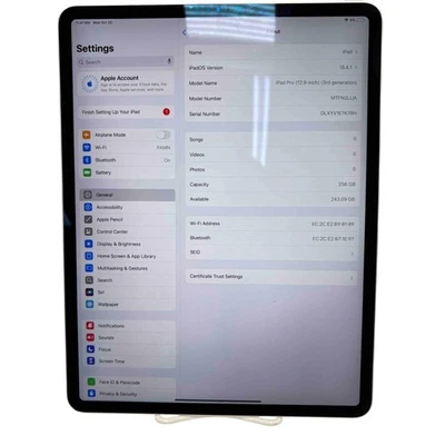 Apple iPad Pro 3ª Generación MTFN2LL/A 2.3GHz 256GB Wi-Fi 12.9" Foto 1 de 4
