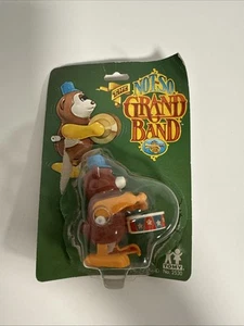 Vintage Tomy The Not So Grand Band Bär Schlagzeuger mit Schlagzeug Aufziehspielzeug - Bild 1 von 14