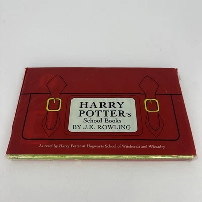 Harry Potter School Books Quidditch Fantastic Beasts 2001 Comic Relief UK 1st Ed - Image 1 of 4