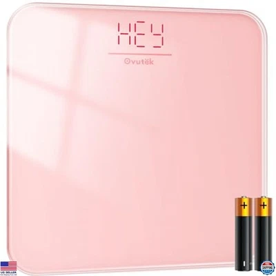 Stylish Pink Digital Bathroom Scale - Accurate, LED Display, 400lbs Capacity - Image 1 of 4