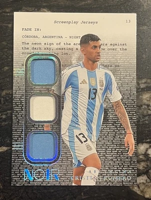 2024-25 Panini Noir Cristian Romero Screenplay Jerseys Triple Patch /55 - Image 1 of 2