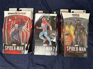 Marvel GAMERVERSE Legends Spider-Man and Miles Morales 3 Figuren LOT - Bild 1 von 8