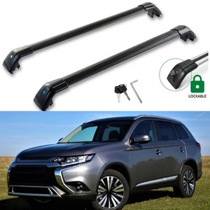 Fits For Mitsubishi Outlander Gasoline Version 2013-2021 Roof Racks Cross Bars - Picture 1 of 10