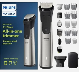 Philips Norelco Multigroom 9000 Trimmer - Silver (MG9510/60) - Picture 1 of 8