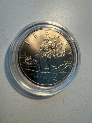 1992-D Christopher Columbus 500 Year Commemorative Coin Half Dollar - Image 1 of 4
