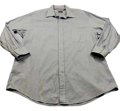 Vineyard Vines Mens Dress Shirt Sz 2XL 18x35 Blue 2-Ply Button Up Long Sleeve - Image 1 of 4