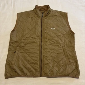 Men’s Drake Waterfowl Systems Delta Quilted Fleece Lined Vest Size 3X Tobacco - Picture 1 of 7