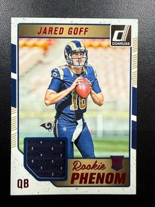 2016 Panini Donruss Jared Goff RC Rookie Phenom Player Worn Patch Card #21 - Bild 1 von 2