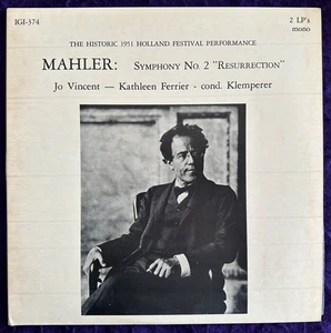 MAHLER Symphony No.2 Resurrection KLEMPERER FERRIER 2LP / IGI 374 Mono RARE NM - Picture 1 of 10
