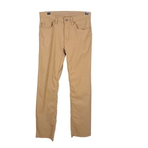 PrAna Hose Herren 33x31 braun Brion schmale Passform flache Vorderseite Stretch Wandern Camp Fisch - Bild 1 von 12