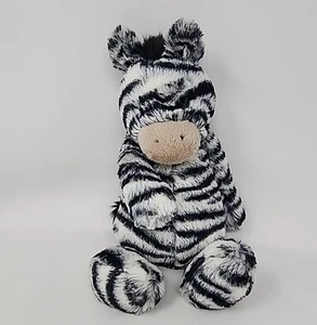 Jellycat London Black White Bashful Zebra Plush Soft Toy Stuffed Animal 12" - Picture 1 of 4