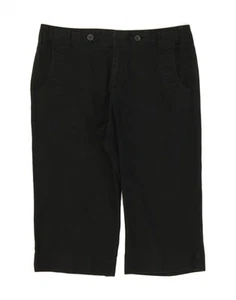 DOCKERS Womens Curvy Mid Rise Capri Trousers US 10 Large W32 Black RN10 - Picture 1 of 3
