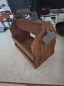 Portabotellas antiguo con removedor de tapa - Imagen 1 de 3