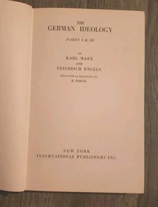 Die deutsche Ideologie Teile I & III Karl Marx & Friedrich Engels 1. Auflage 1939 - Bild 1 von 18