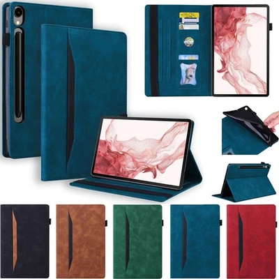 MARKENLOS Funda Protectora para Samsung Galaxy Tab S11 S10 FE S9 S8 A9+ Tablet Cuero Folio Cover
