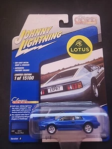 Johnny Lightning Classic Gold Collection 1989 Lotus Esprit Pacific Blue - Picture 1 of 2