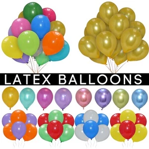 20X Chrom, Metallic, Uni Latex Helium Qualität Luftballons Party Deko BalUK - Bild 1 von 74